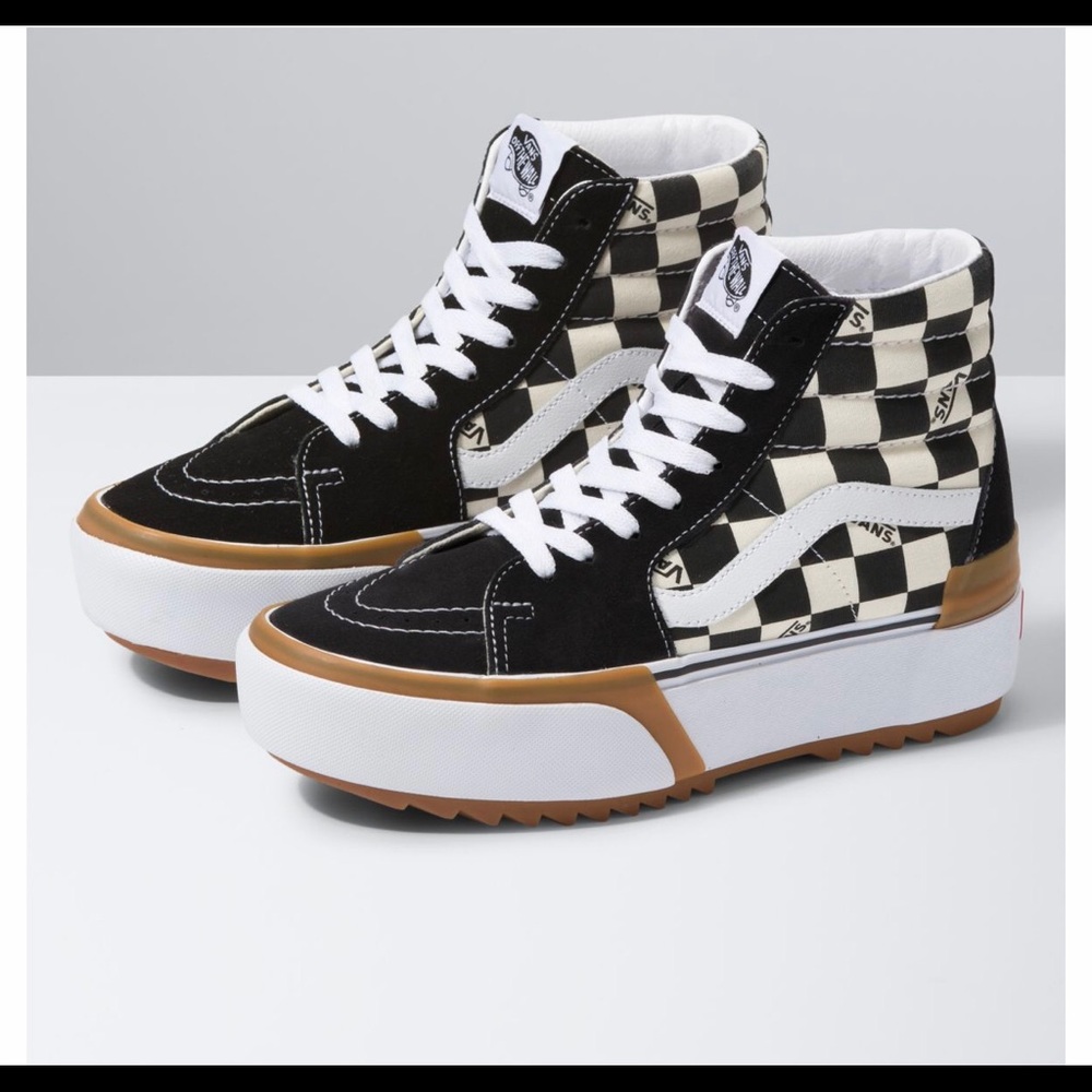 Checkerboard SK8- Hi Stacked Vans